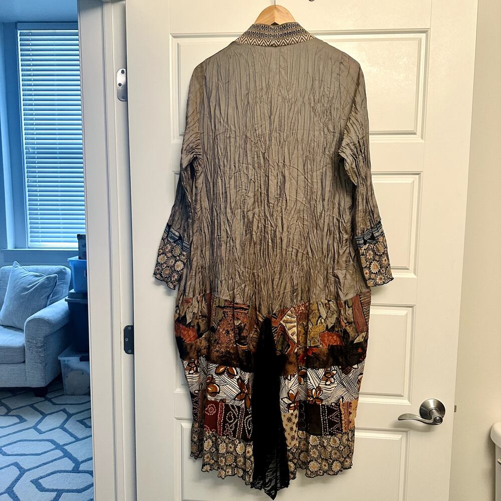 Vintage Lee Anderson Boho Open Front Cardigan Sz M - Picture 5 of 6